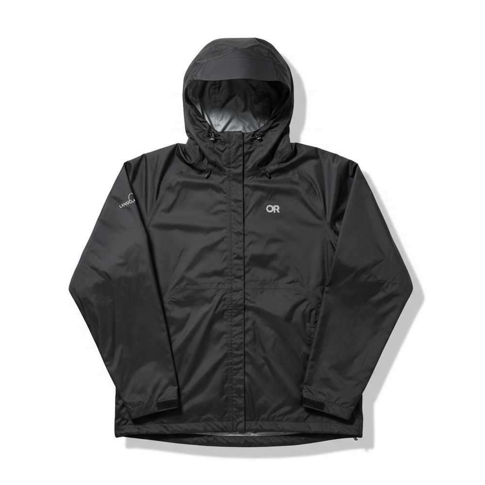 NWT Outdoor Research Apollo Rain Jacket Black Ventia Waterproof XXL